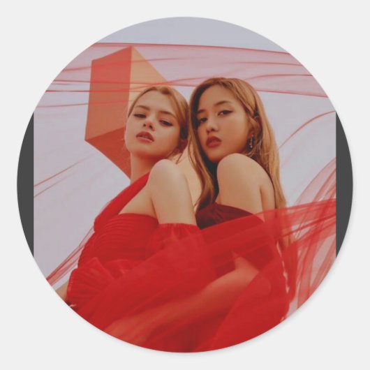 Sticker Rond Rouge Freenbecky (Devant)