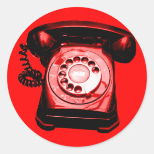 Sticker Rond Rouge Hotline