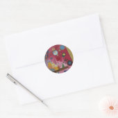 Sticker Rond Rouge intense de Wassily Kandinsky (Enveloppe)