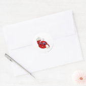 Sticker Rond Rouge Kiko (Enveloppe)