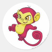 Sticker Rond Rouge minci (Devant)