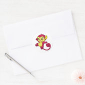 Sticker Rond Rouge minci (Enveloppe)