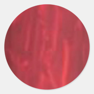 Sticker Rond Rouge profond - Aspect acrylique créé par l'artist