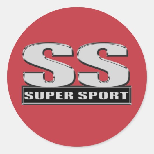 Sticker Rond rouge superbe de sport de duper (Devant)