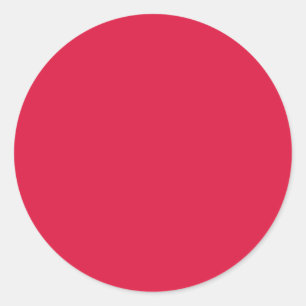 Sticker Rond Rouge Uni