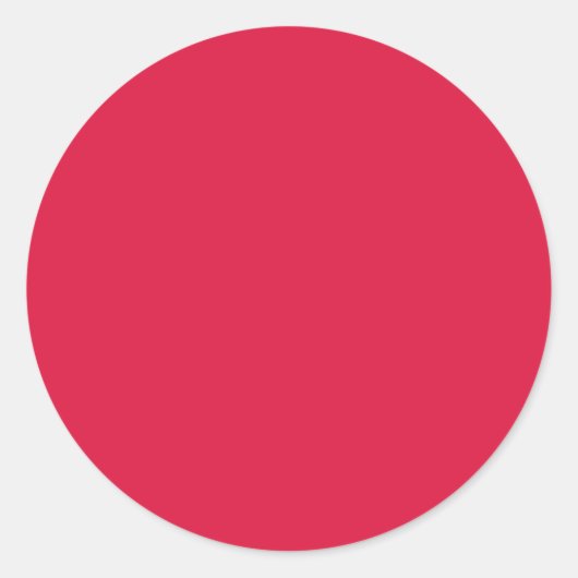 Sticker Rond Rouge Uni (Devant)