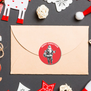 Sticker Rond Rouge vintage