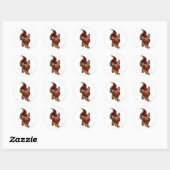 Sticker Rond Rouge Xweetok (Feuille)