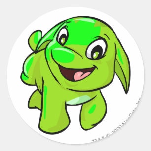 Sticker Rond Rougeoyer de Poogle