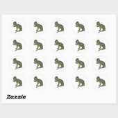 STICKER ROND ROULEAU D'AUTOCOLLANTS (Feuille)