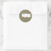 Sticker Rond Rouleau de papier toilette (Sac)