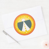 Sticker Rond rouler jusqu'à ce que la route devient maison clas (Enveloppe)