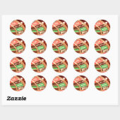 Sticker Rond Roulette (Feuille)