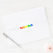 Sticker Rond roulette arc-en-ciel (Enveloppe)