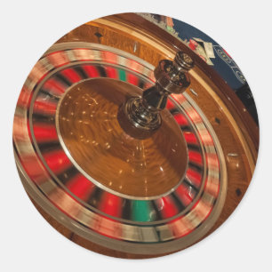 Sticker Rond Roulette Game Money Casino Las Vegas