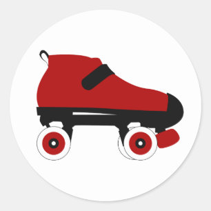 Sticker Rond roulette rousse