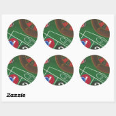 Sticker Rond Roulette Table avec puces et roue (Feuille)
