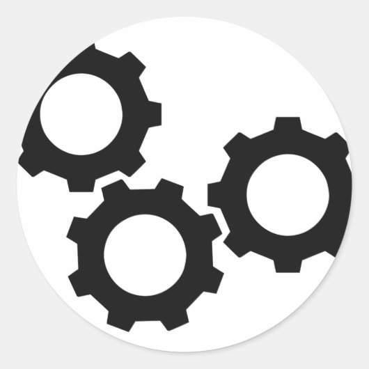 Sticker Rond roulettes noires (Devant)