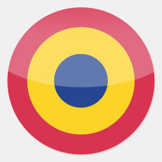 Sticker Rond roumanie (Devant)