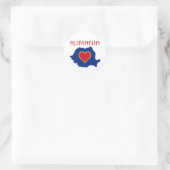 Sticker Rond Roumanie (Sac)