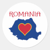 Sticker Rond Roumanie (Devant)