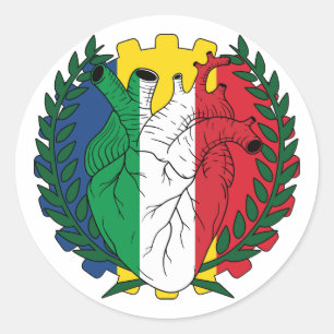 Sticker Rond Roumanie Saint Josephs Jour Italie Italie