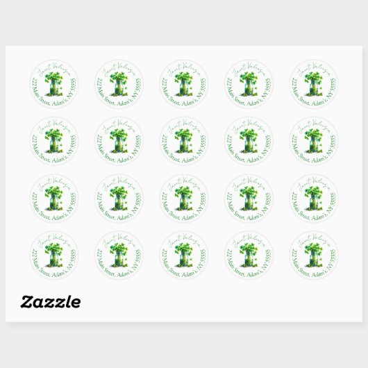 Sticker Rond Round address labels (Feuille)