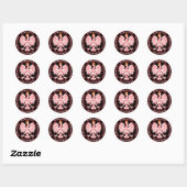 Sticker Rond Round Red Polish (Feuille)