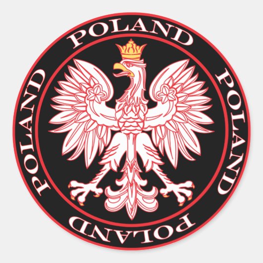 Sticker Rond Round Red Polish (Devant)