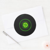 Sticker Rond round switch on/off button label (Enveloppe)