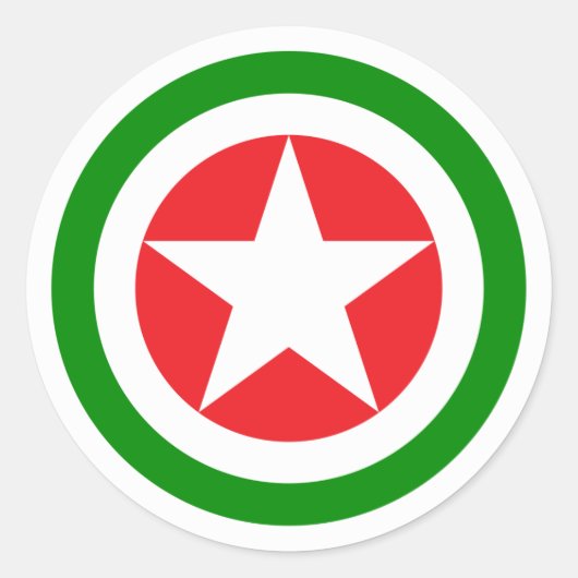 Sticker Rond Roundel de l'armée de l'air abkhaze (Devant)