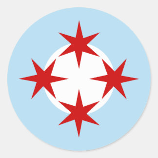 Sticker Rond Roundel de l'armée de l'air de Chicago