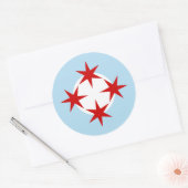 Sticker Rond Roundel de l'armée de l'air de Chicago (Enveloppe)
