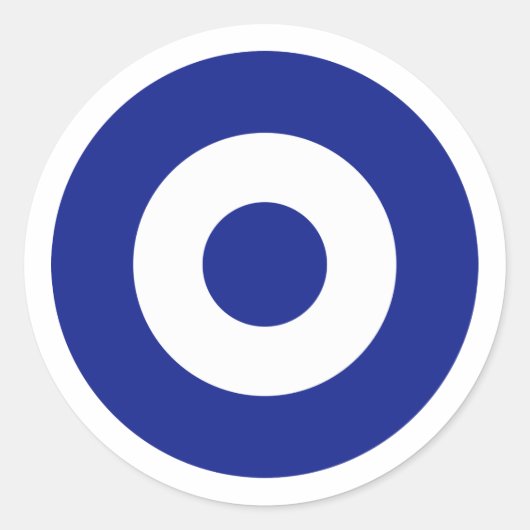 Sticker Rond Roundel de l'armée de l'air hellénique, Grèce (Devant)