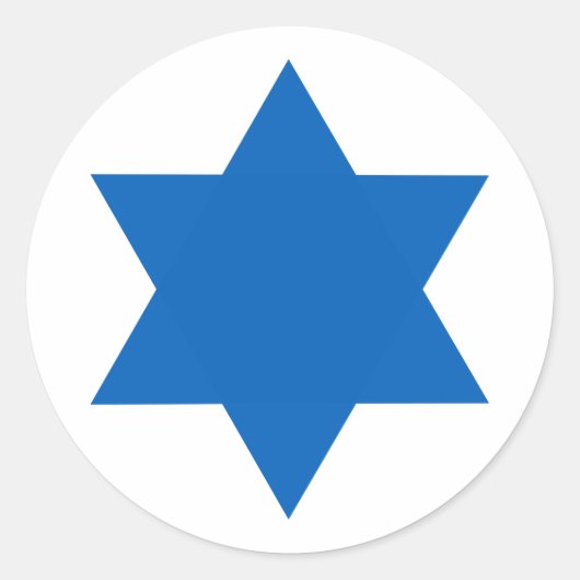 Sticker Rond Roundel de l'armée de l'air israélienne (Devant)