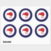 Sticker Rond Roundel néo-zélandais RAF Kiwi (Feuille)
