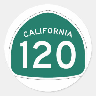 Sticker Rond Route 120