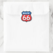 Sticker Rond Route 66 (Sac)
