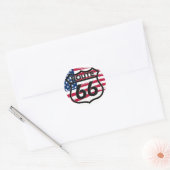 Sticker Rond Route 66 (Enveloppe)