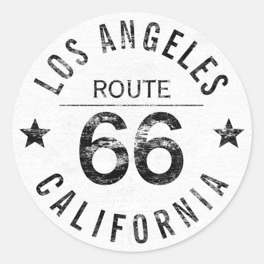 Sticker Rond Route 66 (Devant)