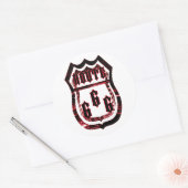 Sticker Rond Route 666 (Enveloppe)