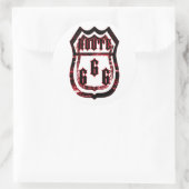 Sticker Rond Route 666 (Sac)