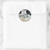 Sticker Rond route 66 cadeaux (Sac)