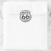 Sticker Rond Route 66 USA (Sac)