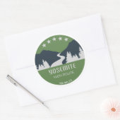 Sticker Rond Route élevée de Yosemite (Enveloppe)