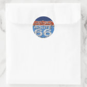 Sticker Rond Route historique 66 (Sac)