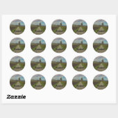 Sticker Rond Route pour la campagne (Feuille)
