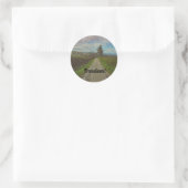 Sticker Rond Route pour la campagne (Sac)
