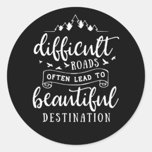 Sticker Rond Routes difficiles