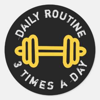 Sticker Rond routine quotidienne